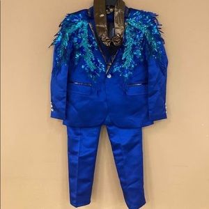 Blue Elegant Boy Suit